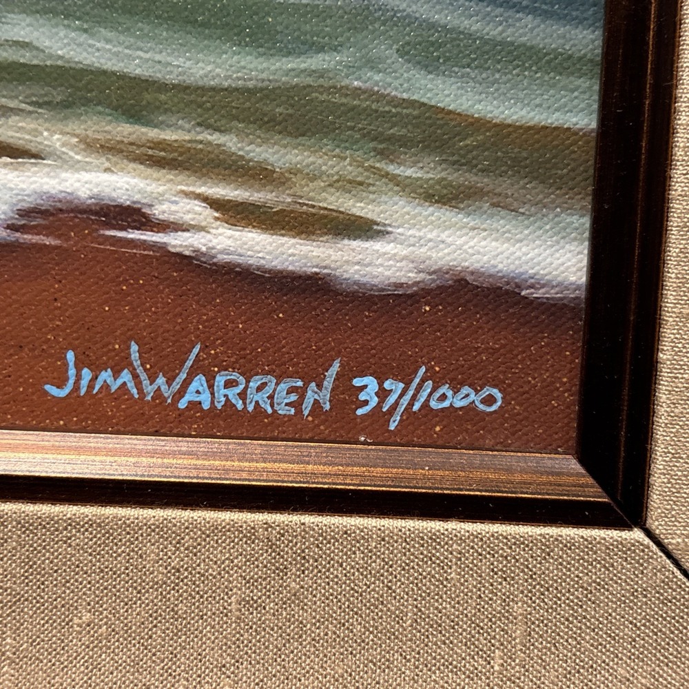 Jim Warren art "The Dog Whisperer" - giclee on canvas, Signed & Numbered - Picture 5 of 7